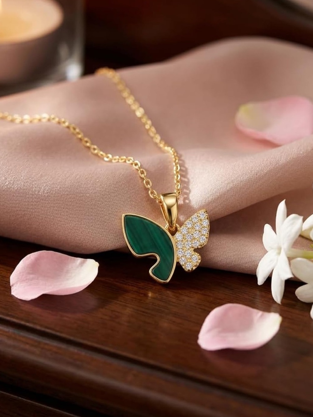 🆕New 14K Gold Plated Butterfly Necklace-dainty, adjustable & hypoallergenic
